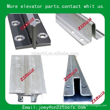 Guia do elevador guia tipo t-rail / peças do elevador tipo trilhos de guia de elevador a frio / T70 / B